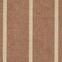 ANTE DECOR Burgess Printed Cotton Stripe Fabric Sienna