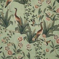 Linda Barker Rosa Fiore Linen Look Blackout Fabric Eucalyptus