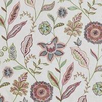 Prestigious Textiles Amisha Embroidered Fabric Lotus