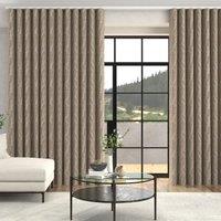 Grace Jacquard Floral Made To Measure Curtains + FREE Track - Wave Rose