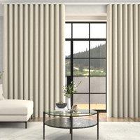 Grace Jacquard Floral Made To Measure Curtains + FREE Track - Wave Snow