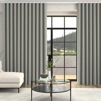 Arla Soft Texture Made To Measure Curtains + FREE Track - Wave Reflection
