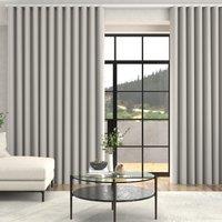 Lindy Shimmer Woven Made To Measure Curtains + FREE Track - Wave Misty