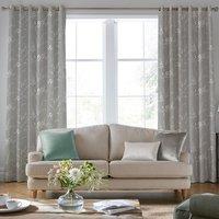 Laura Ashley Pussy Willow Made To Measure Curtains Steel