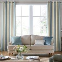 Laura Ashley Awning Stripe Made To Measure Curtains Seaspray