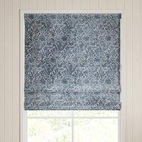 William Morris Compton Silhouette Velvet Made To Measure Roman Blind Indigo