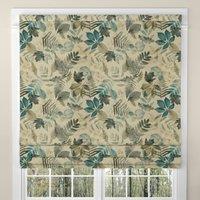 ANTE DECOR Folium Made To Measure Roman Blind Prussian