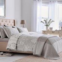 Laura Ashley Josette Duvet Cover Bedding Set Dove Grey