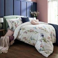 Laura Ashley Hawling Irises Duvet Cover Bedding Set Grape Purple