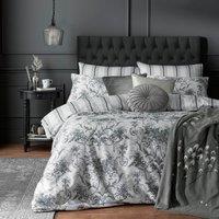 Laura Ashley Tuileries Duvet Cover Bedding Set Charcoal
