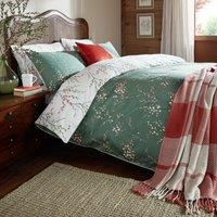 Laura Ashley Pussy Willow Duvet Cover Bedding Set Fern Green