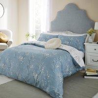 Laura Ashley Pussy Willow Duvet Cover Bedding Set Dark Seaspray