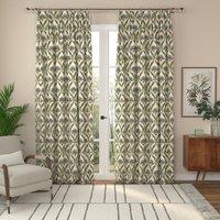 ANTE DECOR Highland Thistle Made To Measure Curtains Cream Blue