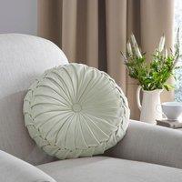 Laura Ashley Rosanna 35cm x 14cm Round Filled Cushion Sage