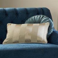 Laura Ashley Lille Stripe 30cm x 50cm Filled Boudoir Truffle Natural