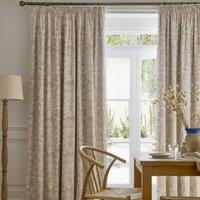 William Morris At Home Sunflower Ready Made Blackout Curtains Hessian Natural