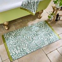 William Morris At Home Michaelmas Daisy Bath Mat 50cm x 90cm Sage