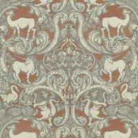 HOUSE Llewelyn-Bowen Menagerie Artois Printed Fabric Scarlet