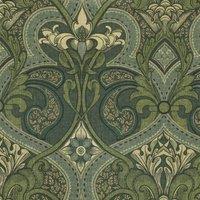 HOUSE Llewelyn-Bowen Gwendoline Printed Damask Fabric Virelle