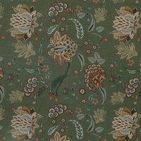 Linda Barker Home Chennai Printed Blackout Fabric Emerald