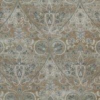 Linda Barker Home Jaipur Printed Cotton Fabric Mushroom