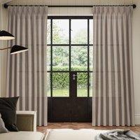 ANTE DECOR Celest NO JOINS Sheer Made To Measure Curtains Taupe