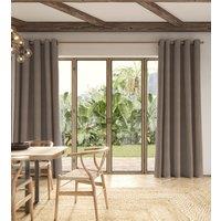 ANTE DECOR Lusso NO JOINS Blackout Made To Measure Curtains Parchment
