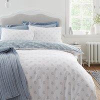 Bianca Esme Floral Duvet Cover Bedding Set White Blue