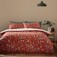 Catherine Lansfield Enchanted Twilight Duvet Cover Bedding Set Burnt Orange