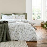 Bianca Thea Floral Duvet Cover Bedding Set Green