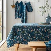 Catherine Lansfield Enchanted Twilight 137cm x 178cm Table Cloth Navy