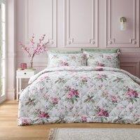 Bridgerton Penelope Floral 200cm x 200cm Bedspread Cream