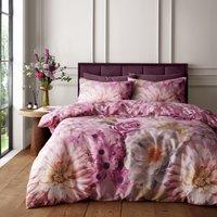 RHS Rosemoor Floral Duvet Cover Bedding Set Pink