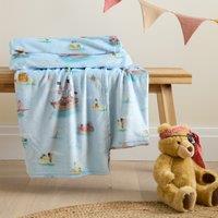 Belle and Boo Pirate 150cm x 200cm Throw Blue
