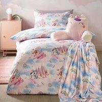 Catherine Lansfield Candy Unicorn Duvet Cover Bedding Set Pink