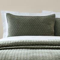 Bianca Attica Velvet Pillow Protector Green