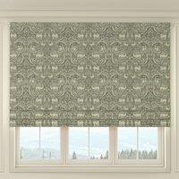 HOUSE Llewelyn-Bowen Menagerie Artois Printed Made To Measure Roman Blind Powder Blue