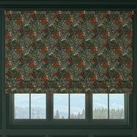 HOUSE Llewelyn-Bowen Hedgerovia Printed Velvet Made To Measure Roman Blind Tangelo
