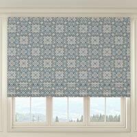HOUSE Llewelyn-Bowen Festivo Printed Made To Measure Roman Blind Bluestone