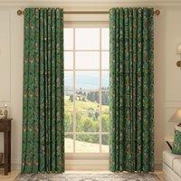 HOUSE Llewelyn-Bowen Cotswold Fantasia Printed Made To Measure Curtains Forest Green