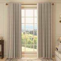 HOUSE Llewelyn-Bowen Oak Leaf Made To Measure Curtains Chalk
