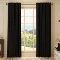 HOUSE Llewelyn-Bowen Ottoman Made To Measure Curtains Nero