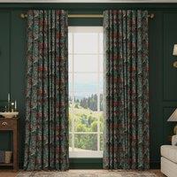 HOUSE Llewelyn-Bowen Hedgerovia Printed Velvet Made To Measure Curtains Rosetint
