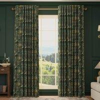 HOUSE Llewelyn-Bowen Hedgerovia Printed Velvet Made To Measure Curtains Tropicana