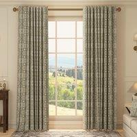 HOUSE Llewelyn-Bowen Festivo Printed Made To Measure Curtains Noir