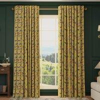 HOUSE Llewelyn-Bowen Birdity Absurdity Printed Made To Measure Curtains Yellow