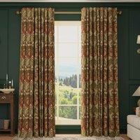 HOUSE Llewelyn-Bowen Gwendoline Printed Damask Made To Measure Curtains Oxblush