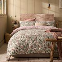 William Morris At Home Rose Brick Duvet Cover Bedding Set Pink Sage