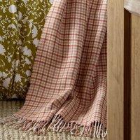 Laura Ashley Padbury Check 150cm x 200cm Throw Russet