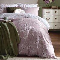 Laura Ashley Rowsham Garden Duvet Cover Bedding Set Dark Blush